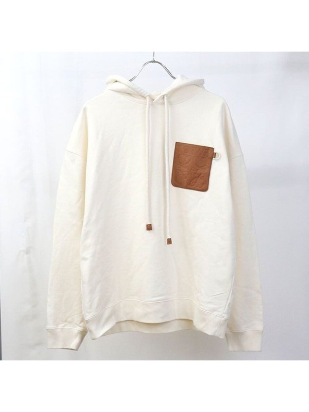 Loewe Anagram Hoodie White